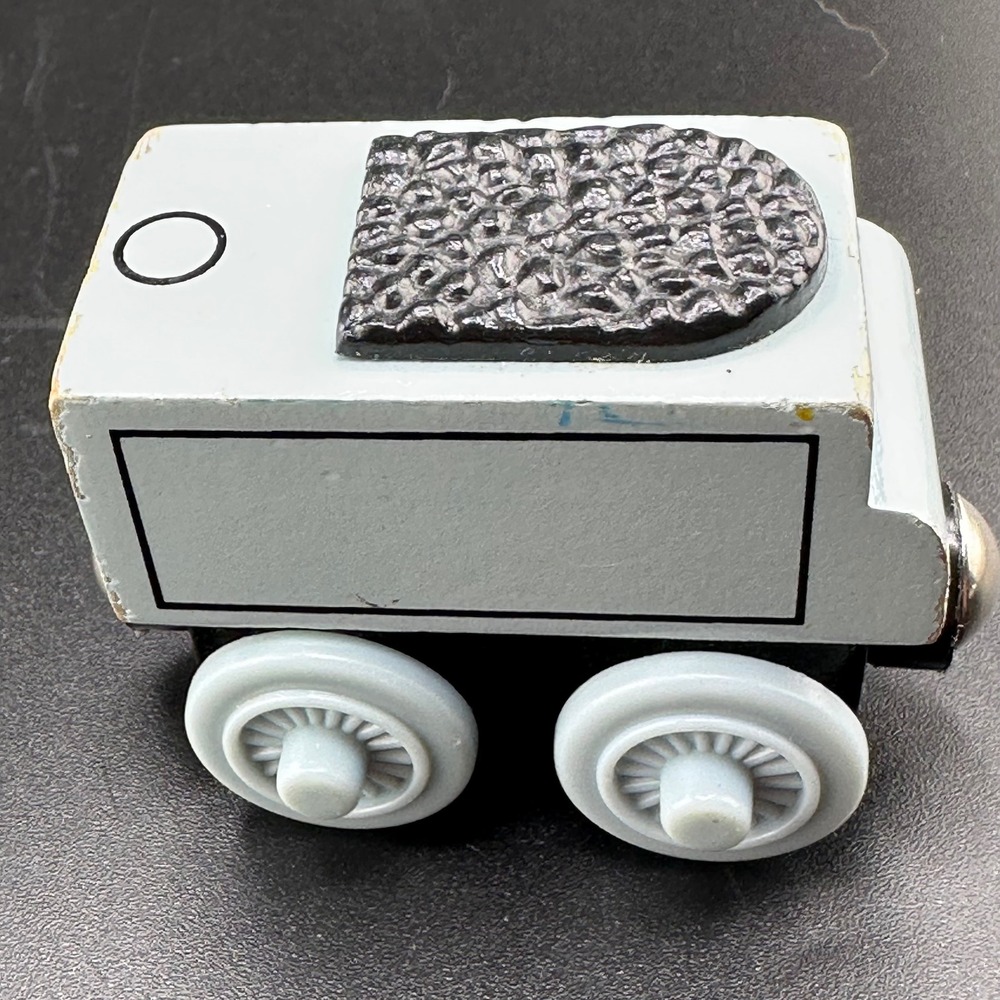 Thomas Wooden Railway Spencer's Tender 2003 Silver‎ Grey Coal Car Vtg Train